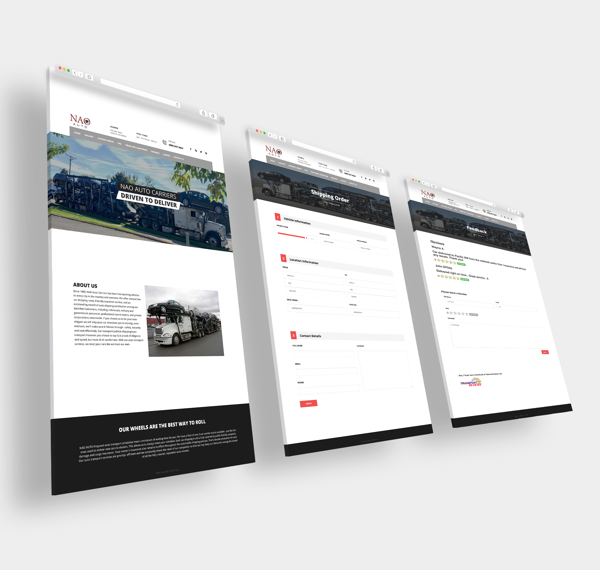 NAO Logistics Website