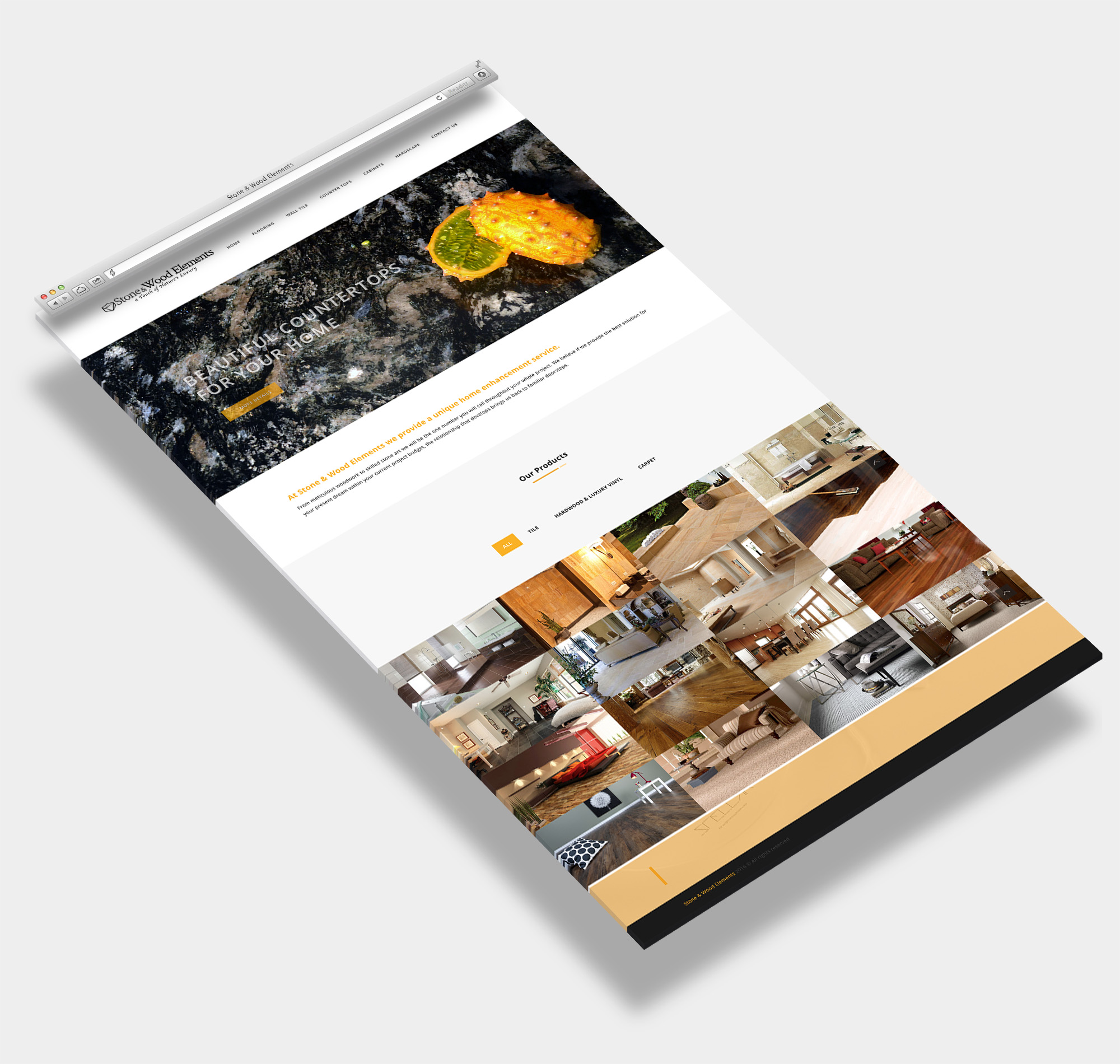 Stone and Wood Element Website